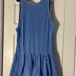 FP Movement by Free People Blue Sleeveless Mini Dress